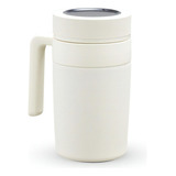 Caneca Copo Térmico C/ Display Led Na Tampa P/ Temperatura Cor Branco