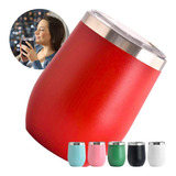 Caneca Copo Térmico Café Cerveja 300 Ml Inox Com Tampa (vermelho) Copo Térmico, Caneca Térmica, Café, Cerveja