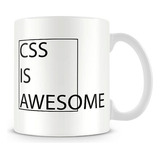 Caneca Css Is Awesome Cor Branco