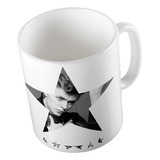 Caneca David Bowie Black Star Starman 