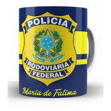 Caneca De Cerâmica Polícia Rodoviária Federal