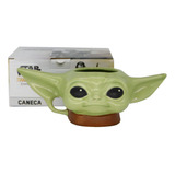 Caneca De Porcelana 3d Baby Yoda The Mandalorian: Star Wars