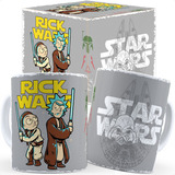 Caneca Divertida Rick And Morty Wars - Caixa Personalizada