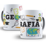 Caneca Geografia Presente Profissão Faculdade Professor