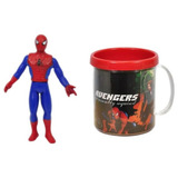 Caneca Homem Aranha Boneco 15cm Marvel Pronta Entrega!