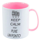 Caneca Infantil Rosa Bb Frase Puxe