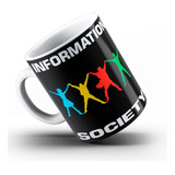 Caneca Information Society - Capa Do Disco Software Hardware