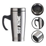 Caneca Inox De 450ml Personalizada C/nome - Logo - Curso