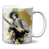 Caneca Jimi Hendrix Guitarra Presente Hard