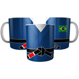 Caneca Jiu Jitsu Kimono Azul - Coleção Artes Marciais