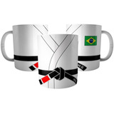 Caneca Jiu Jitsu Kimono Branco - Coleção Artes Marciais