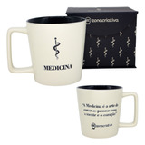 Caneca Medico Medicina Estampa Baixo Relevo