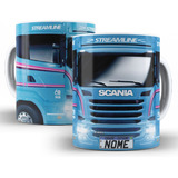 Caneca Personalizada - Caminhão Scania R440  (coloque Nome)