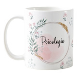 Caneca Personalizada Feminina Presente Mulher Profissão Cor Branco Psicologia