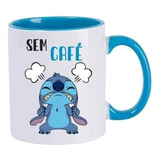 Caneca Personalizada Lilo Stitch Disney Com Café E Sem Café