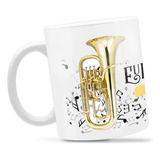 Caneca Personalizada Porcelana Instrumentos Musicais Present