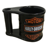 Caneca Porcelana Preta Harley Davidson 3d