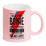 Caneca Rosa Candy Poster David Bowie