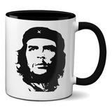 Caneca Rosto Che Guevara Alça Interior Preto Revolução Cuba