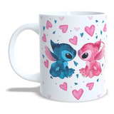 Caneca Stitch Lilo Angel Café Disney Presente Personalizado