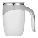 Caneca Térmica Copo Magnética Mixer Café Inox Misturador Cor Branco Liso 380ml