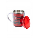 Caneca Termica Flamengo Mileno Oficial Licenciado Verm
