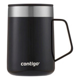 Caneca Térmica Inox Tampa E Alça 414 Ml - Contigo - Preto