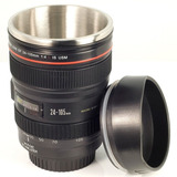 Caneca Termica Lente Canon 24-105mm - Copo De Alumínio
