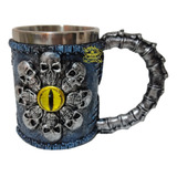 Caneca Viking 3d Inox Medieval Cerveja