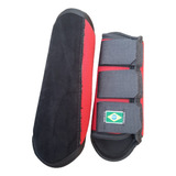 Caneleira C/ Cloche P/ Cavalo Vermelho Conjugada Minas Couro