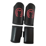 Caneleira De Cavalos 4 Patas Com Velcro Duplo Couro Sintétic