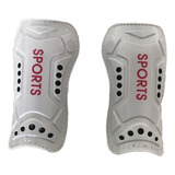 Caneleira Futebol Sports Equipamento De Proteção 18cm Branca