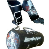 Caneleira Muay Thai Pitt Bull+bolsa Transversal Lima Fighte