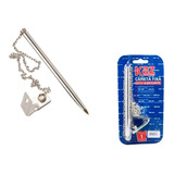 Caneta Com Corrente Fixa Suporte Para Prender No Balcão Mesa