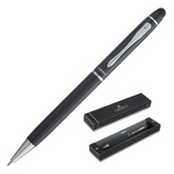 Caneta Crown Esferográfica Viena Preto Ex11307p Cor Da Tinta Azul