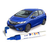 Caneta De Retoque Em Pintura Automotiva Cor Azul Royal