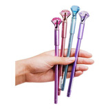 Caneta Diamante Cristal Ponta Fina Preta Kit Com 4 Cor Da Tinta Preto Cor Do Exterior Colorido