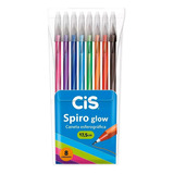 Caneta Esferográfica Cis Spiro Glow 8