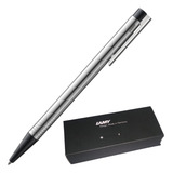 Caneta Esferográfica Lamy Logo Steel Black - Aço C/ Preto
