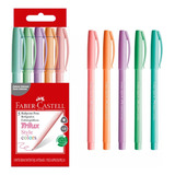 Caneta Esferográfica Trilux Style Colors Pastel 1.0mm 5 Cores