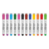 Caneta Hidrocor Canetinha 12 Cores Com Carimbo Stamp Tilibra