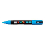 Caneta Marcador Uni Ball Posca Pc-5m (cores) Cor Azul-claro