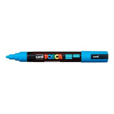 Caneta Marcador Uni Ball Posca Pc-5m (cores) Cor Azul-claro