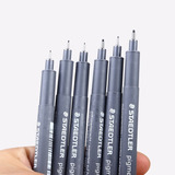 Caneta Nankin Staedtler Pigment Liner Estojo 6 Un 308 Sb6p