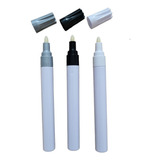 Caneta Permanente Parede Vidro Metal Madeira Arte Kit C/3