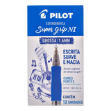 Caneta Pilot Super Grip 1.6 Azul