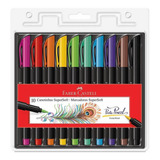 Caneta Pincel Brush Pen Faber Castell Super Soft C/10un