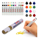 Caneta Pintar Permanente Paint Marker Kit C/12 Pneu Óculos