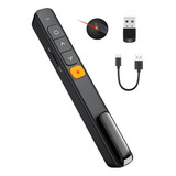 Caneta Pointer Usb Recarregável Sem Fio Laser Presenter
