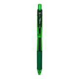 Caneta Retrátil Energel X 0.5mm Verde Pentel